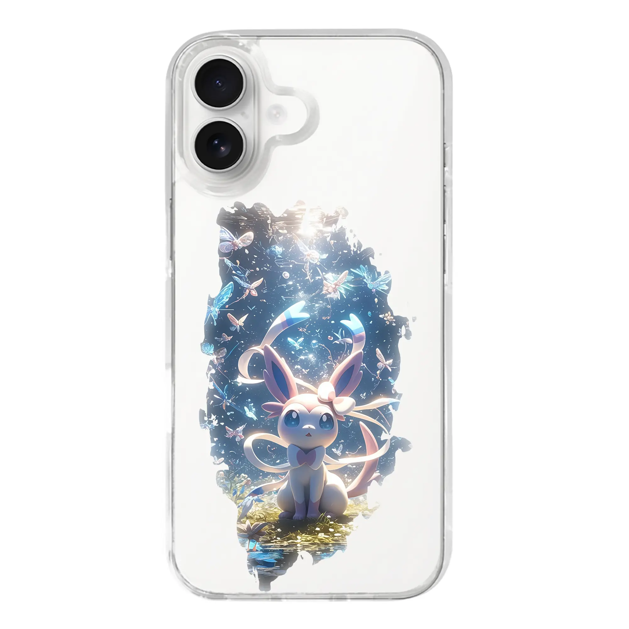 ポケモン グッズ,ニンフィア - iPhone 17シリーズ 透明スマホケース – 薄型・耐衝撃・精密フィット保護カバー